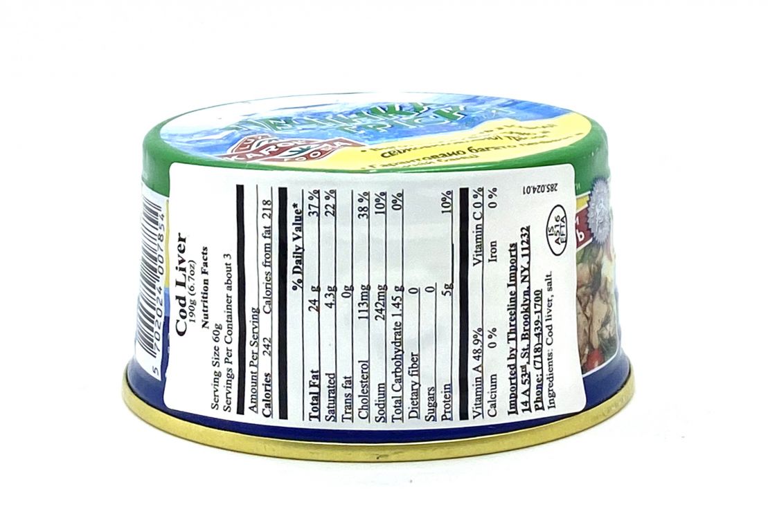 Canned food Canned Fish Codliver COD LIVER / PECHENKA TRESKI 190g